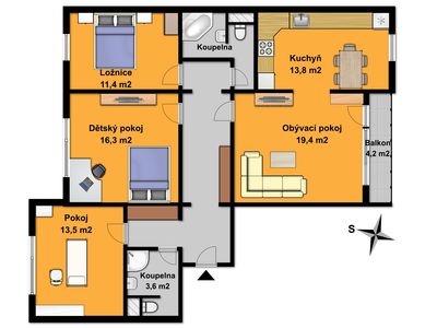 Byt 4+1, 98 m², Česká Lípa - prodáno